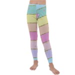 Pastel, Butterfly, Spring, Stripes, Kids  Lightweight Velour Leggings