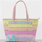 Pastel, Butterfly, Spring, Stripes, Back Pocket Shoulder Bag 