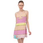 Pastel, Butterfly, Spring, Stripes, Summer Time Chiffon Dress