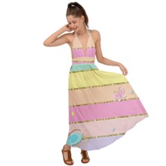 Backless Maxi Beach Dress 