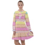 Pastel, Butterfly, Spring, Stripes, All Frills Dress