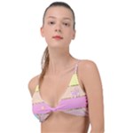 Pastel, Butterfly, Spring, Stripes, Knot Up Bikini Top