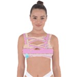 Pastel, Butterfly, Spring, Stripes, Bandaged Up Bikini Top