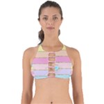 Pastel, Butterfly, Spring, Stripes, Perfectly Cut Out Bikini Top