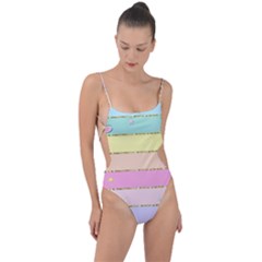 Tie Strap One Piece Swimsuit 