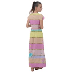 Flutter Sleeve Maxi Dress 