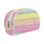 Pastel, Butterfly, Spring, Stripes, Make Up Case (Small)