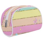 Pastel, Butterfly, Spring, Stripes, Make Up Case (Medium)