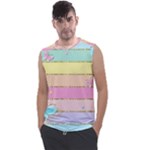 Pastel, Butterfly, Spring, Stripes, Men s Regular Tank Top