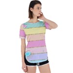 Pastel, Butterfly, Spring, Stripes, Perpetual Short Sleeve T-Shirt