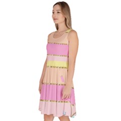 Knee Length Skater Dress With Pockets 