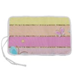 Pastel, Butterfly, Spring, Stripes, Pen Storage Case (M)