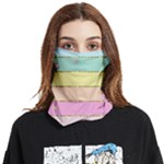 Pastel, Butterfly, Spring, Stripes, Face Covering Bandana (Two Sides)