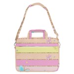 Pastel, Butterfly, Spring, Stripes, MacBook Pro 13  Shoulder Laptop Bag 