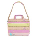 Pastel, Butterfly, Spring, Stripes, MacBook Pro 15  Shoulder Laptop Bag