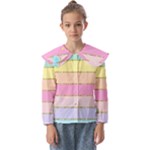 Pastel, Butterfly, Spring, Stripes, Kids  Peter Pan Collar Blouse