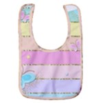 Pastel, Butterfly, Spring, Stripes, Baby Bib