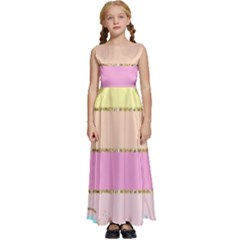 Kids  Satin Sleeveless Maxi Dress 