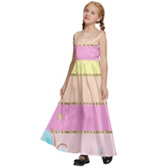 Kids  Satin Sleeveless Maxi Dress 