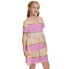 Kids  Short Sleeve Tiered Mini Dress 