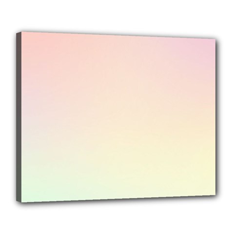 Rainbow Pastel, Purple, Gradient, Light, Led, Pink, Simple Canvas 20  x 16  (Stretched) from ArtsNow.com