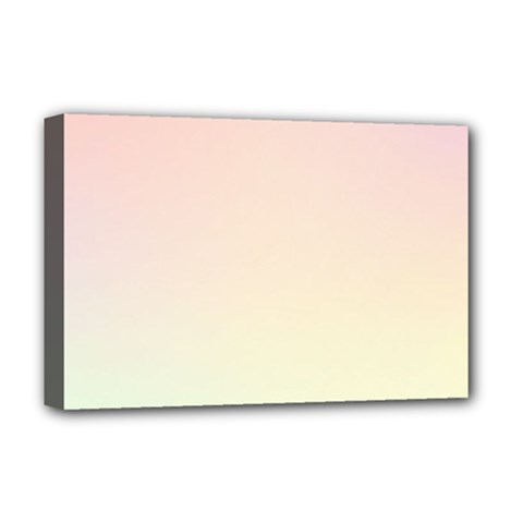 Rainbow Pastel, Purple, Gradient, Light, Led, Pink, Simple Deluxe Canvas 18  x 12  (Stretched) from ArtsNow.com