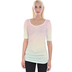 Wide Neckline T-Shirt 