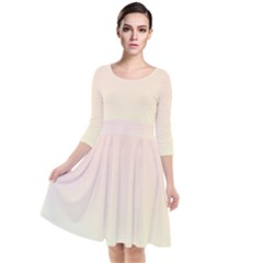 Quarter Sleeve Waist Band Dress 