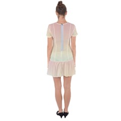 Drop Hem Mini Chiffon Dress 