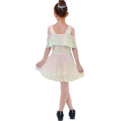 Kids  Shoulder Cutout Chiffon Dress 