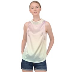 High Neck Satin Top 