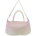 Rainbow Pastel, Purple, Gradient, Light, Led, Pink, Simple Removable Strap Handbag