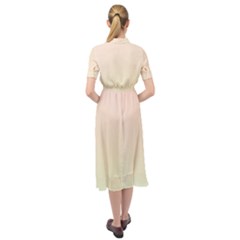 Keyhole Neckline Chiffon Dress 