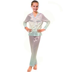 Kids  Satin Long Sleeve Pajamas Set 