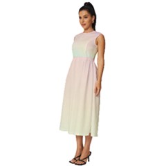 Sleeveless Round Neck Midi Dress 