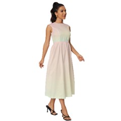 Sleeveless Round Neck Midi Dress 