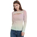 Women s Cut Out Long Sleeve T-Shirt 