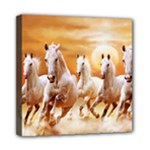 Seven Horses, Sun Mini Canvas 8  x 8  (Stretched)