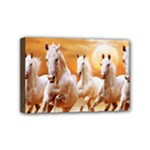 Seven Horses, Sun Mini Canvas 6  x 4  (Stretched)