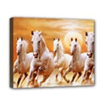 Seven Horses, Sun Canvas 10  x 8  (Stretched)