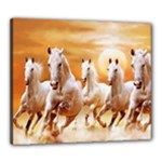 Seven Horses, Sun Canvas 24  x 20  (Stretched)