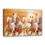 Seven Horses, Sun Canvas 18  x 12  (Stretched)