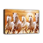 Seven Horses, Sun Deluxe Canvas 18  x 12  (Stretched)