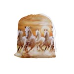 Seven Horses, Sun Drawstring Pouch (Large)