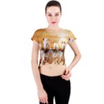 Seven Horses, Sun Crew Neck Crop Top