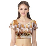 Seven Horses, Sun Short Sleeve Crop Top