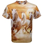 Seven Horses, Sun Men s Cotton T-Shirt