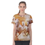 Seven Horses, Sun Women s Cotton T-Shirt