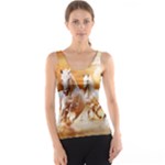 Seven Horses, Sun Women s Basic Tank Top