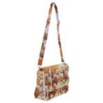 Seven Horses, Sun Shoulder Bag with Back Zipper